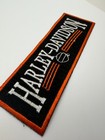 Harley-davidson Biker Patch Black Orange   slight Thread Imperfections   