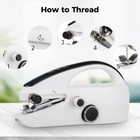 Sewing Machine Portable Electric Compact  Beginners Sewing Portable Compact