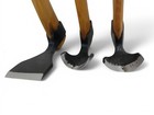 Set Of 3 Wood Carving Woodworking Adze Tools - Straight - Large - Small Curve