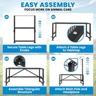 500lbs Livestock Stand Goat Trimming Stand For Sheep Milking  47 x23  Tabletop