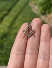 Antique 10k Solid Yellow Gold Freemasonry Masonic C Clasp Pin 1 05g