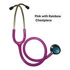 3m Littmann Cardiology Iv Stethoscope  6165  Pink rainbow-finish Chestpiece  27 