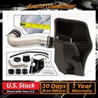 Black Sport Cold Air Intake Kit  heat Shield 2019-2025 Silverado 5 3l 6 2l V8