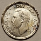 1952 Canada Silver 10c Canadian 10 Cents Coin High Grade Toned B