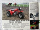 Honda Atc250es Super Red Genuine Australian Sales Brochure 1985