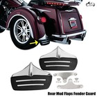 Chrome Rear Mud Flap Fender Guard For Harley Tri Glide Street Glide Trike Flhxxx