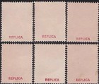 6 Hawaii 1893 Previous Issued High Values Mnh Reproduction Stamp Sv