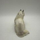 Porcelain White Persian Cat Figurine Japan Kitty Vintage Granny Core Collectible