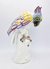 19th Century Samson Porcelain Meissen Style Large Cockatoo Figure 13 Inches Tall