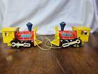 Lot Of 2 Vintage 1964 Fisher Price  643 Toot-toot Train Engine Wooden Pull Toy