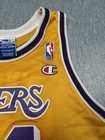 Vintage Champion Lakers Shaquille O neal  34 Youth Sleeveless Jersey Yellow  j 