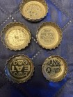 Lot Of 5 Different Red Dog Beer Bottle Caps