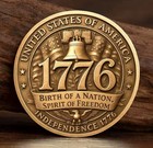    1776   2026 America Commemorative Eagle Medal     Bronze Tone Souvenir     250 Years