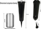 Memorial Floral Vases  Cemetery Vase  Headstones Flower Holder  Grave Black 