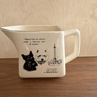 Black   White Scotch Whisky Advertising Water Jug Pitcher Made England