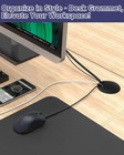 Desk Grommet   Cable 2 Inch  10 Pack  - Black 2 Inch  