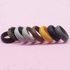 Silicone Wedding Ring For Men 8 Pack Breathable Silicone Rubber Wedding Bands
