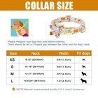 Personalized Flower Dog Collar Nylon Floral Custom Engraved Name Id Adjustable