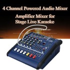 402d 4-ch Powered Mixer Amplifier Bluetooth Dsp Mixer For Stage Karaoke