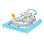 Baby Activity Walker 2in1 Adjustable Height Foldable Toys Walk Behind White
