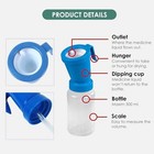 Qmark 2 Pack Teat Dip Cup  Non Reflow Nipple Cleaning Blue And Clear