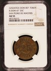 1900s Dominican Republic San Pedro De Macoris 25 Cent Token Ngc Au 55 - R-dom-47