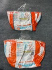 2 Vintage 1991 1huggies For Him Baby Steps Baby Boys Diapers Packaging Empty Bag