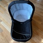 Britax Hard Carrycot Stroller Bassinet  Black white  Canopy   Rain Cover