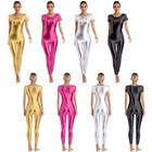 Women Rompers S-3xl Bodysuit Nightclub Jumpsuit Short Sleeve Leotard Cosplay