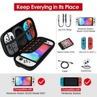 Ivoler Carrying Case For Nintendo Switch   Oled Model     Hard Shell Travel Game