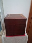 Antique Victorian Wood Liquor Box Holds 4 Bottles