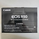 Canon Eos R50 Mirrorless Camera Rf-s 18-45mm F4 5-6 3 Is Stm Lens Kit