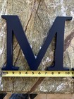 Pottery Barn Kids Wall Letter M Navy Blue 8    Vintage