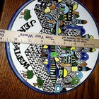 Vintage Jerusalem Ceramic Decorative Plate     Colorful Handcrafted Souvenir
