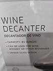 New Crofton Wine Decanter 81oz 2 3l Glass Carafe For Wine Whiskey W  Stopper