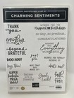 Stampin  Up  Charming Sentiments Stamp Set And Sentiment Silhouettes Dies Bundle