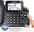 Panasonic Corded Cordless Phone System Answering Machine Bluetooth 1 Handsets