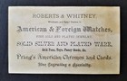 1880 Antique Roberts   Whitney St Johnsbury Vt Wholesale Jewelers Victorian Ad