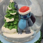 Disney Stitch Christmas Snowmotion Musical Water Globe Snow Swirl 