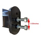 Semi Truck Straight Spring Loaded Mud Flap Hanger Black Rh   Lh 1 125 
