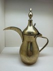 Islamic Hand Made Antique Brass Dallah Middle Eastern Arabic Coffee Pots  rare 