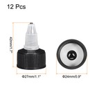 12 X Twist Top Cap 24 410 Black Dispensing Squeeze Bottle Replacement Cap