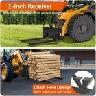 46  Tractor Pallet Forks 3200lbs Quick Attach Bucket Forks Skid Steer Attachment