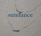 Sundance Catalog Sterling Silver Sacred Sentiment Gratitude Dainty Necklace Nib