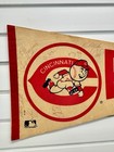 Vtg Original 1970s Cincinnati Reds 1976 World Champions Autographs 30x12 Pennant