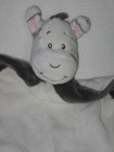 Zdt Zebra Security Blanket Baby Lovey Gray White Stripes