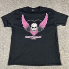 Wwf Vintage 1997 Wwf Bret Hitman Hart Black Skull T-shirt Wwe Xl