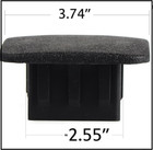 Lfparts 2 5  Heavy Duty 2 1 2  Trailer Hitch Cover Cap Plug Fits 2 5  Receivers 