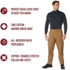 Turtleneck Warm High Collar Neck Uniform Top Long Sleeve Mock Shirt Sweater