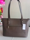 Nwt Coach Gallery Tote Bag Crossgrain Leather Gold dark Stone  sealed 